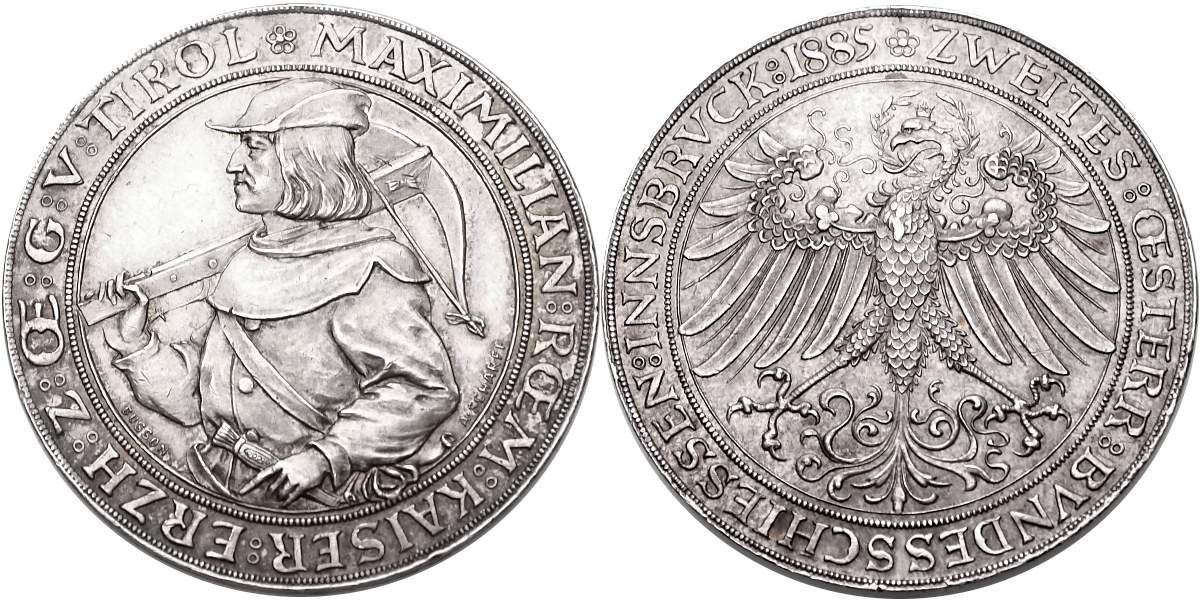 František Josef I. 1848 - 1918, Střelecká medaile (2 Zlatník) Innsbruck