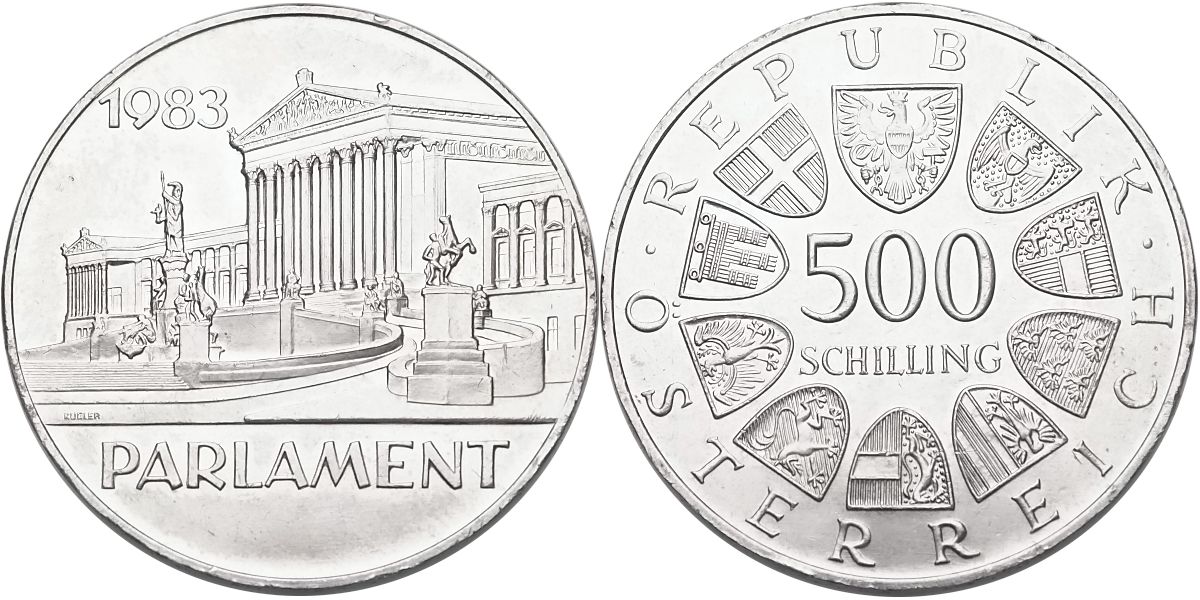 Rakousko, 500 Schlilling 1983