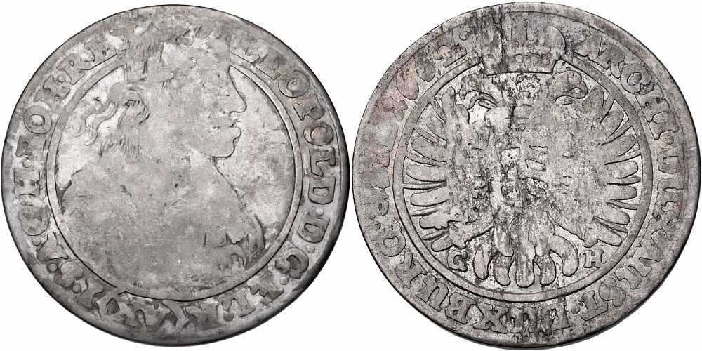Leopold I., 1657 - 1705, XV Krejcar 1662, Vratislav