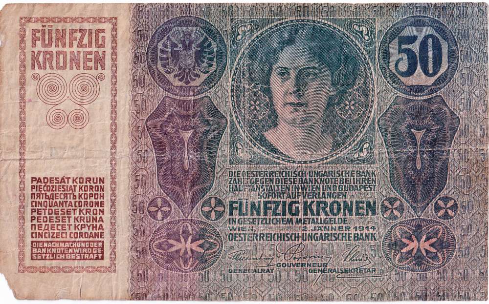 Rakousko - Uhersko, 1867 - 1918, 50 Koruna 1914
