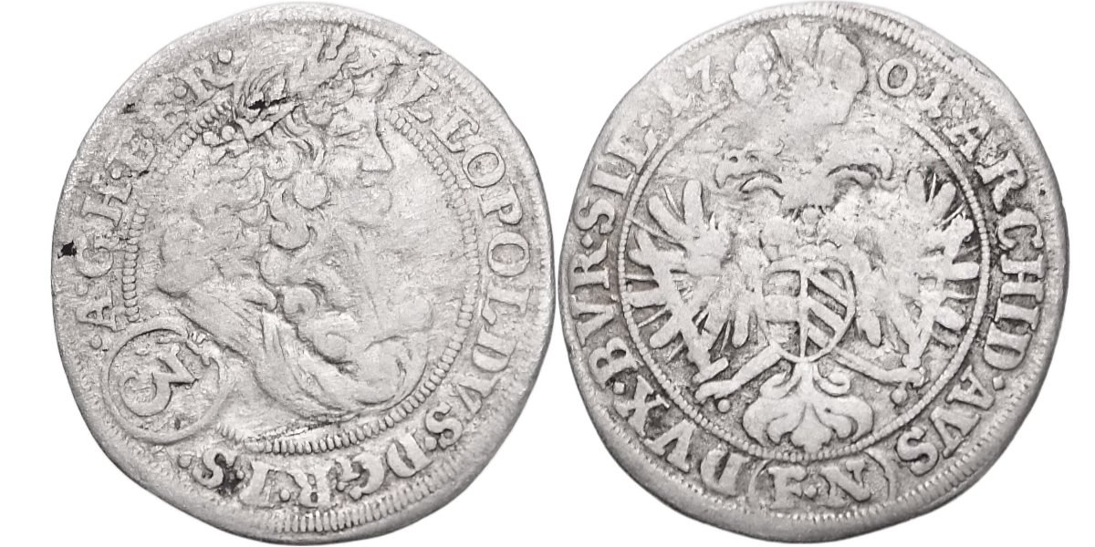 Leopold I., 1657 - 1705, 3 Krejcar 1701 FN
