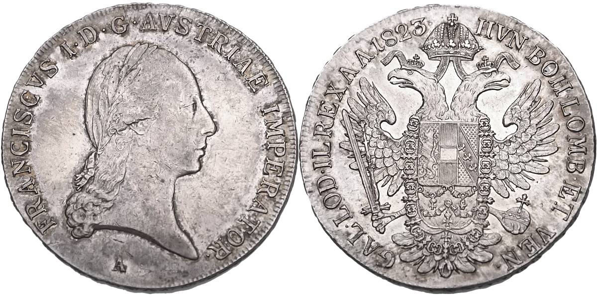 František II. 1792 - 1835, Tolar konvenční 1823 A
