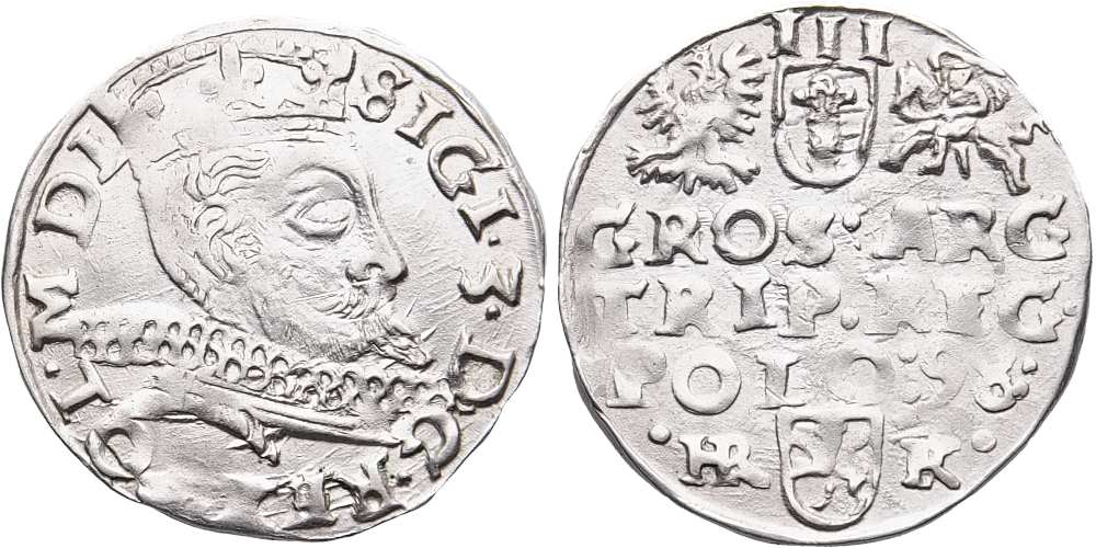 Polsko, Zikmund III. Vasa 1587 - 1632, 3 Groš 1598