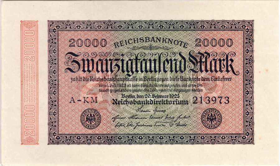 Německo, 20 000 Mark 1923