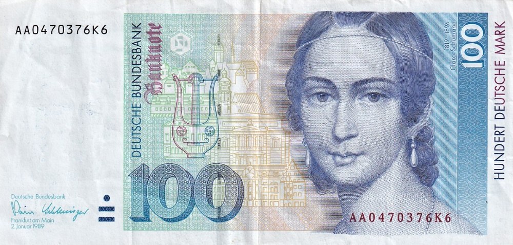 Německo, 100 Marek 1989