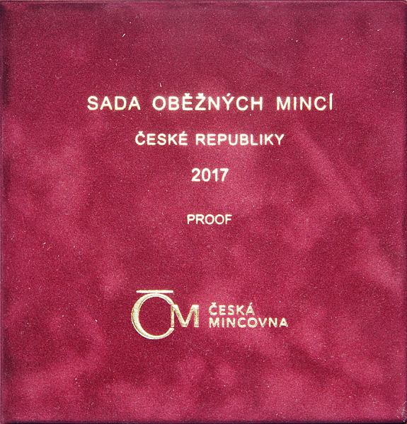 Česká republika, Sada oběžných mincí 2017- PROOF