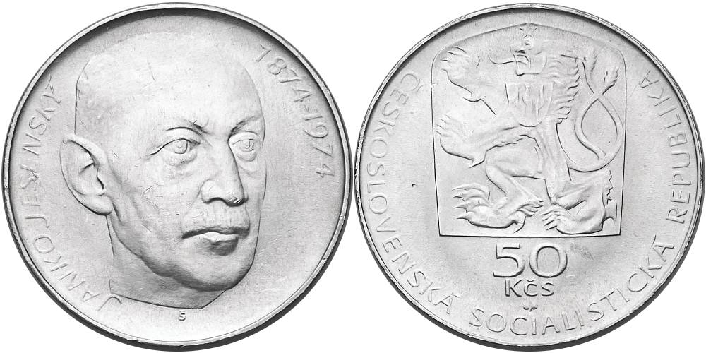 Československo 1953 - 1993, 50 Kčs 1974 Janko Jesenský