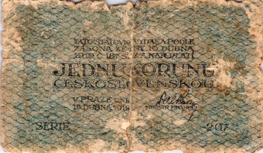 Československo 1919 - 1939, 1 Koruna 1919