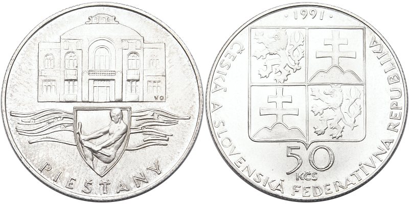 Československo 1953 - 1993, 50 Kčs 1991, Piešťany