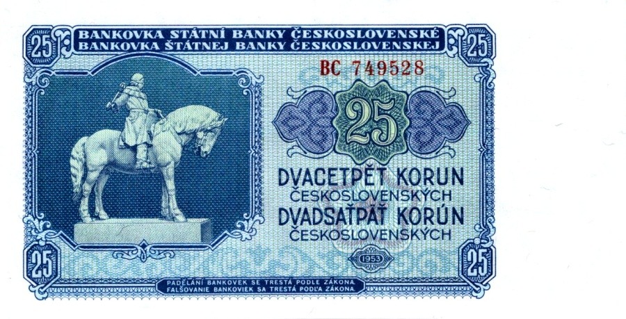 Československo 1953, 25 Kčs 1953