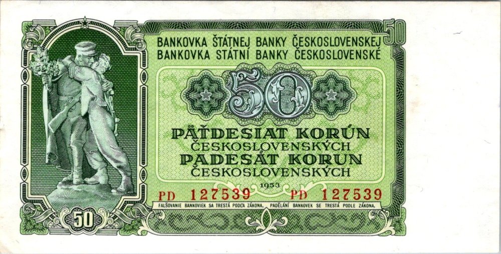 Československo 1953, 50 Kčs 1953