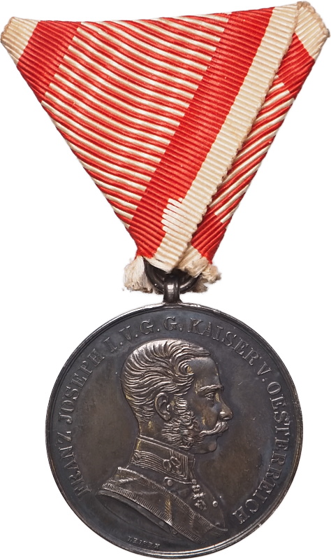 František Josef I. 1848-1916, medaile za statečnost