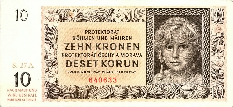 Protektorát 1939 - 1945, 10 Korun 1942