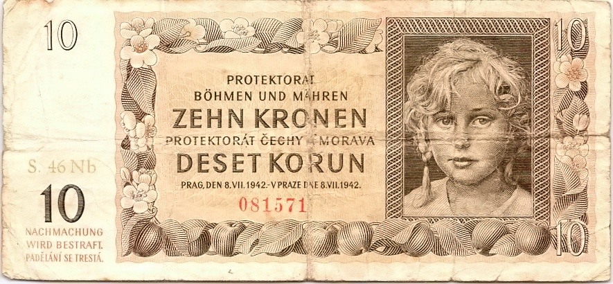 Protektorát 1939 - 1945, 10 Korun 1942