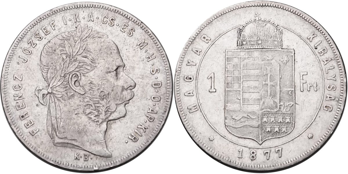 František Josef I. 1848 - 1918, Zlatník 1877 KB