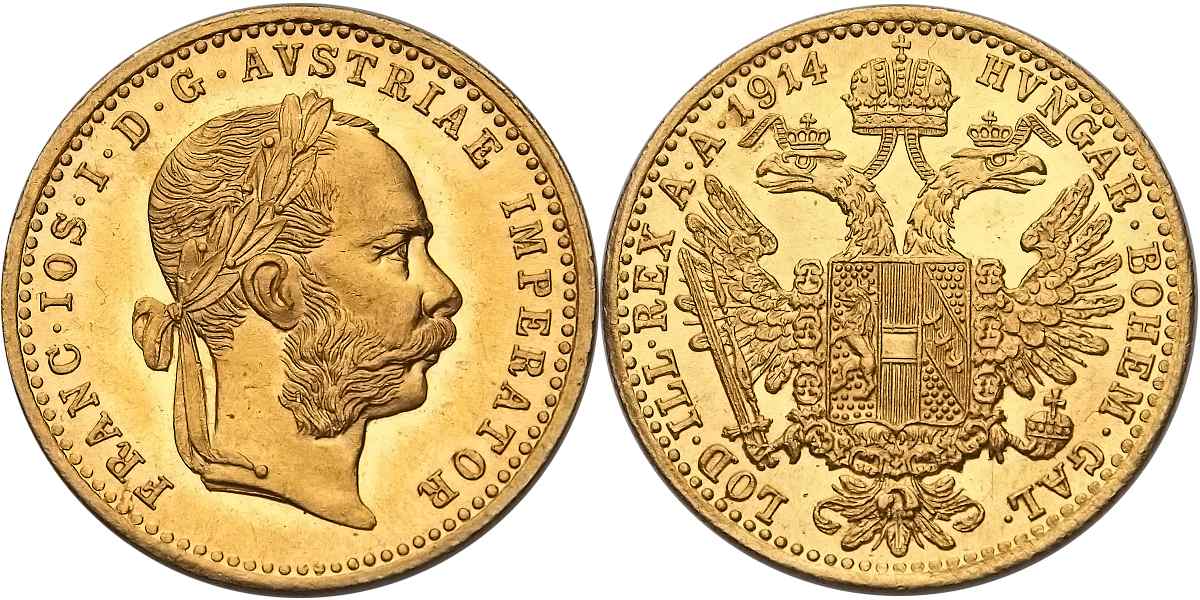František Josef I. 1848 - 1918, Dukát 1914