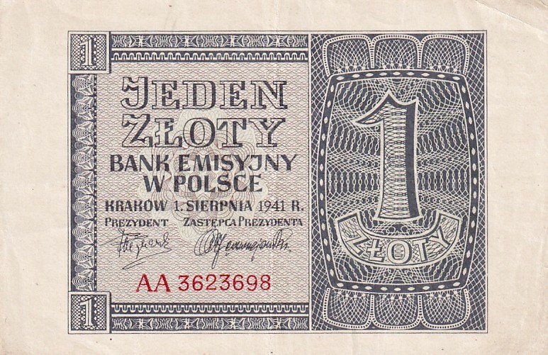 Polsko, 1 Zloty 1941