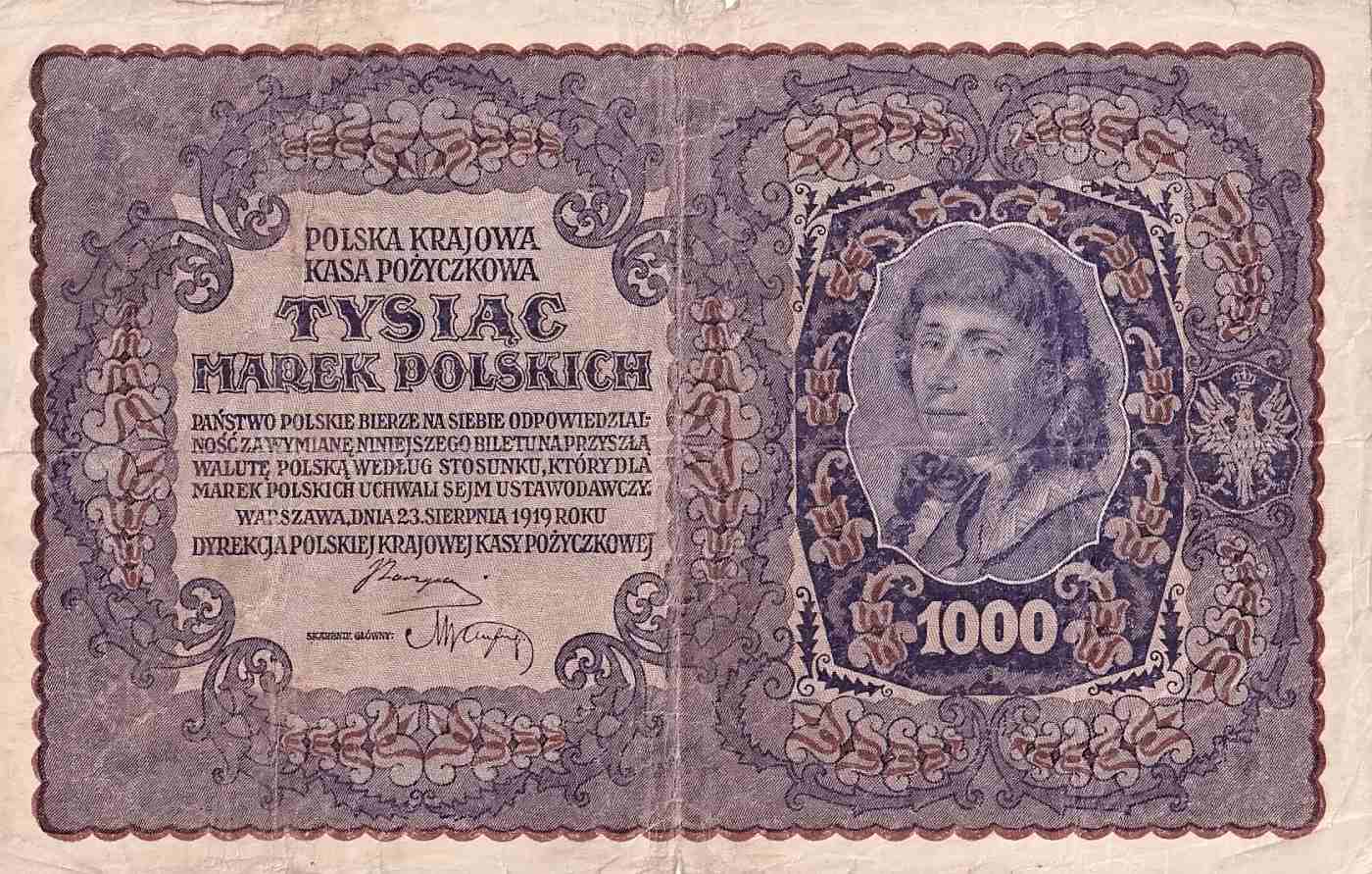 Polsko, 1 000 Marek 1919