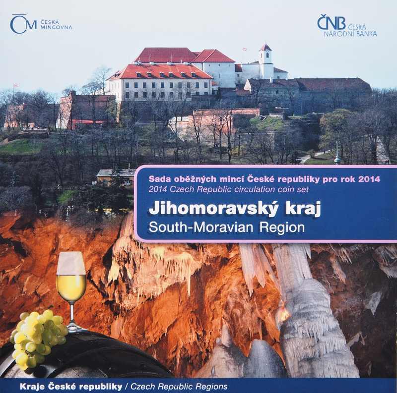 Sada oběžných mincí 2014 - Jihomoravský kraj