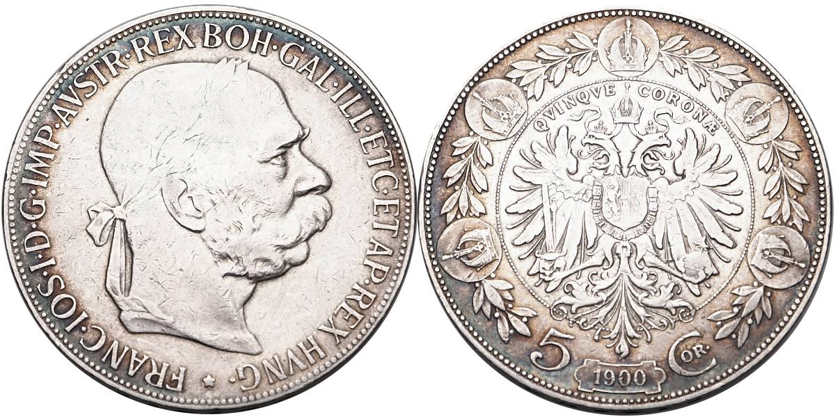 František Josef I. 1848 - 1918, 5 Koruna 1900