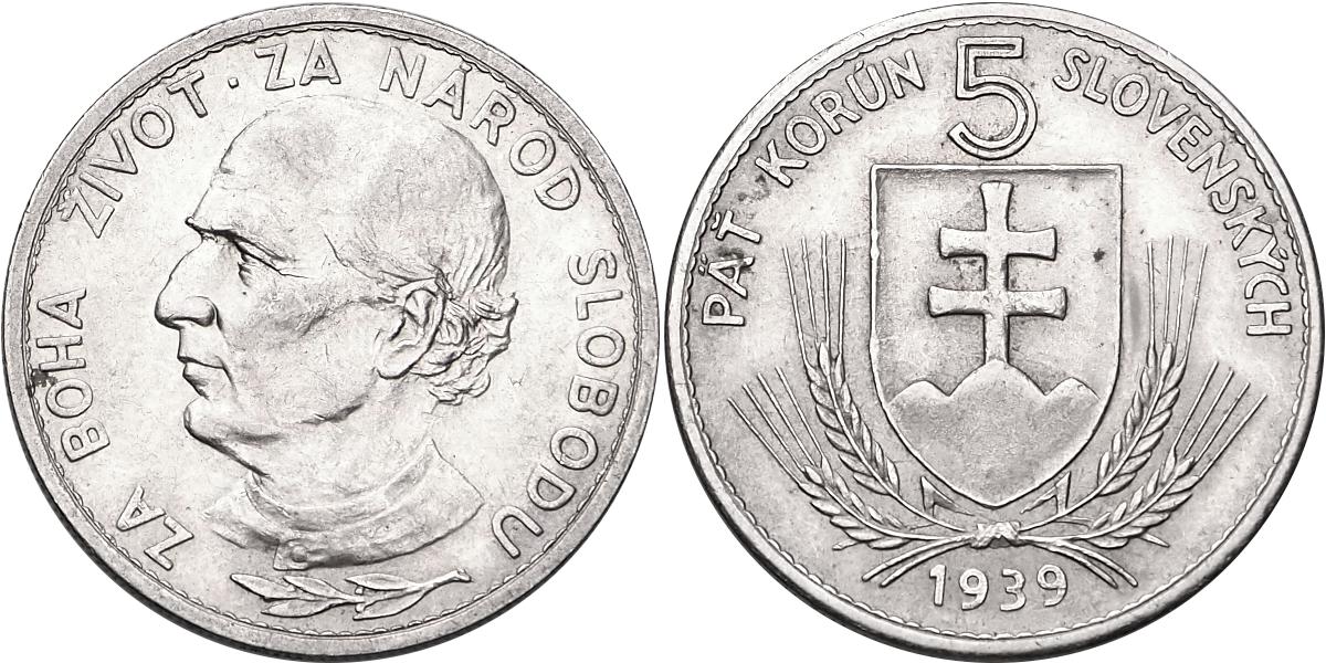 Slovenská republika 1939 - 1945, 5 Koruna 1939