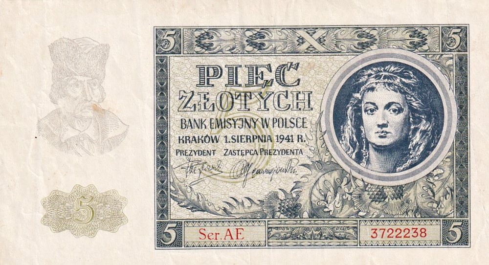 Polsko, 5 Zlotych 1941