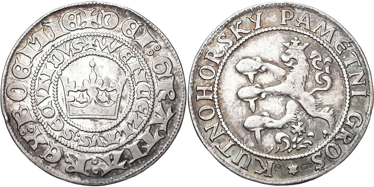 Česká republika, pamětní groš kutnohorský Václav II.