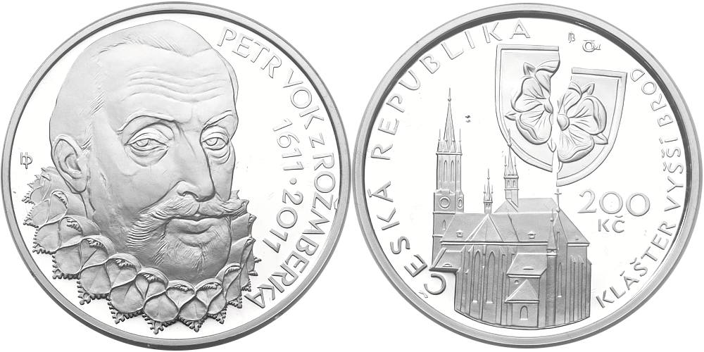 Česká republika, 200 Kč 2011 proof, Petr Vok, NENÍ CERTIFIKÁT