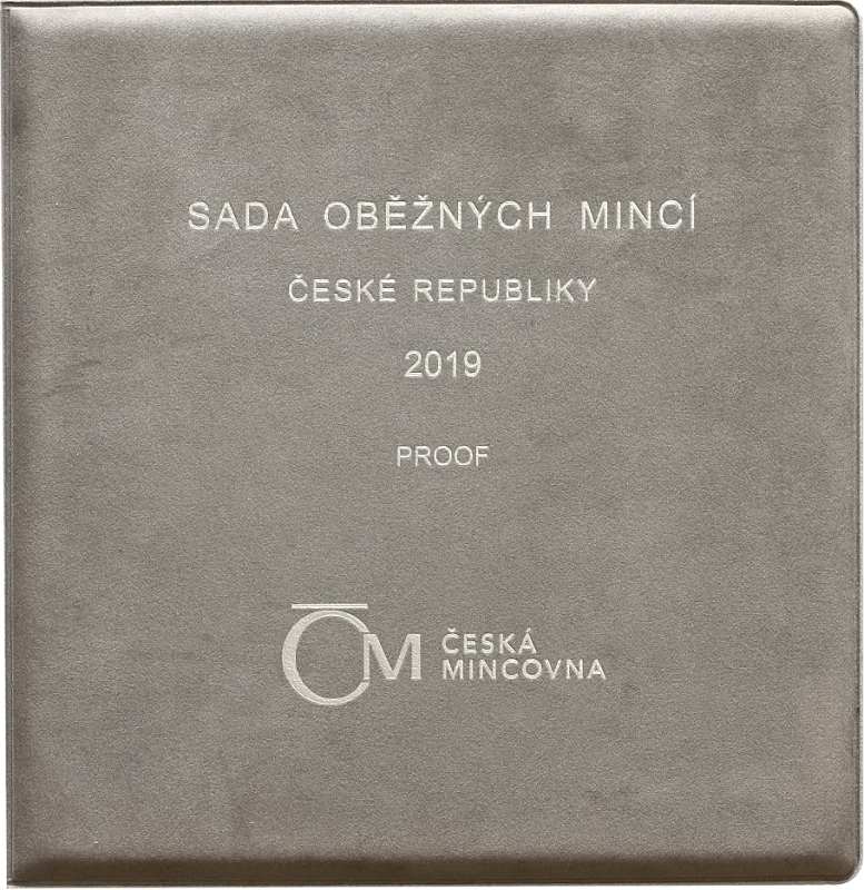 Česká republika 1993 - , Sada oběžných mincí 2019 - Proof semišový obal