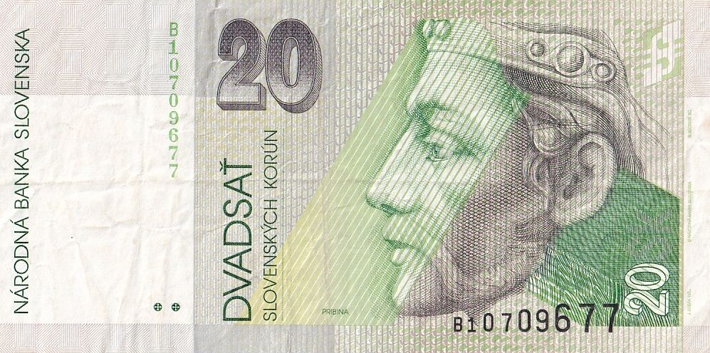 Slovensko, 20 Koruna 1993