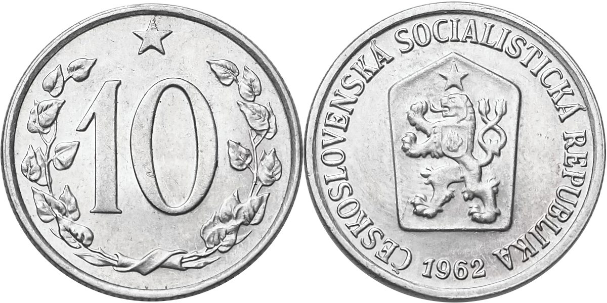 Československo, 10 Haléř 1962