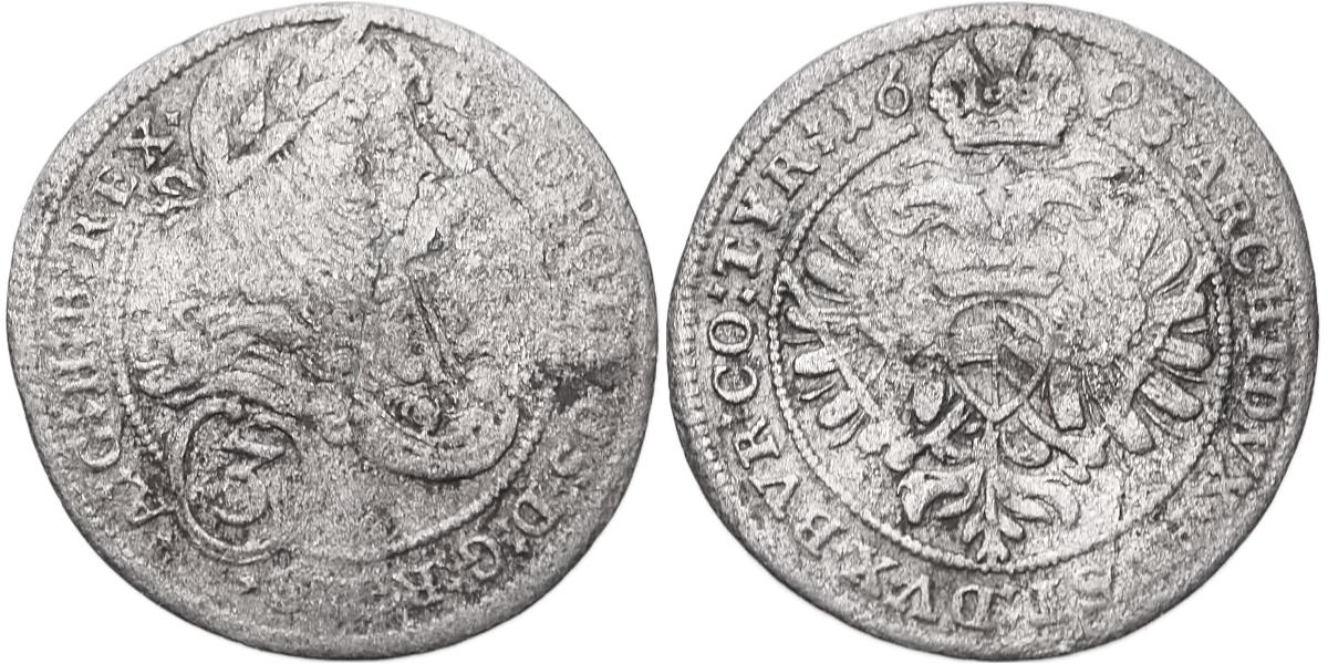 Leopold I., 1657 - 1705, 3 Krejcar 1693