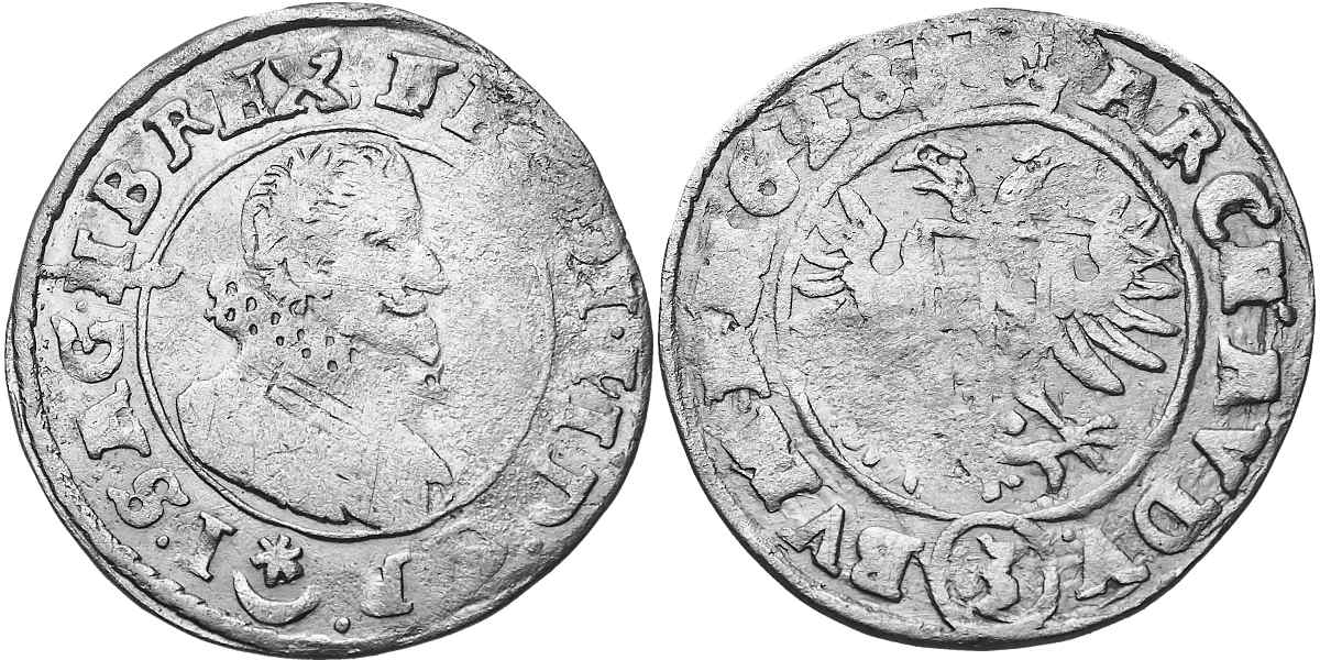 Ferdinand II. 1619 - 1637, 3 Krejcar 1628