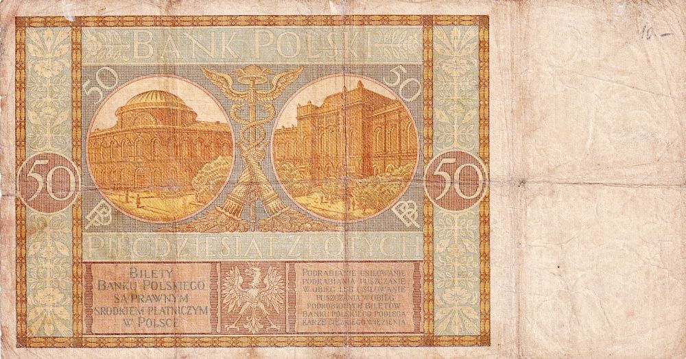 Polsko, 50 Zlotých 1929