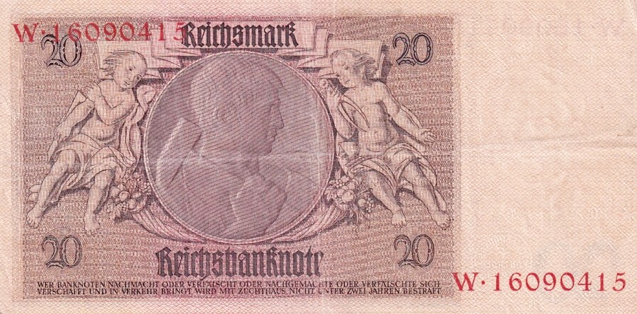 Německo, 20 Reichsmark 1929