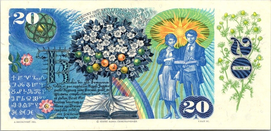Československo 1970 - 1989, 20 Kčs 1988