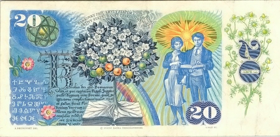 Československo 1970 - 1989, 20 Kčs 1988