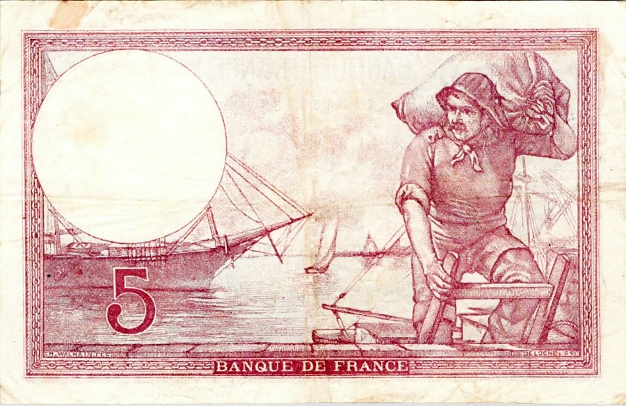 Francie, 5 Francs 1939