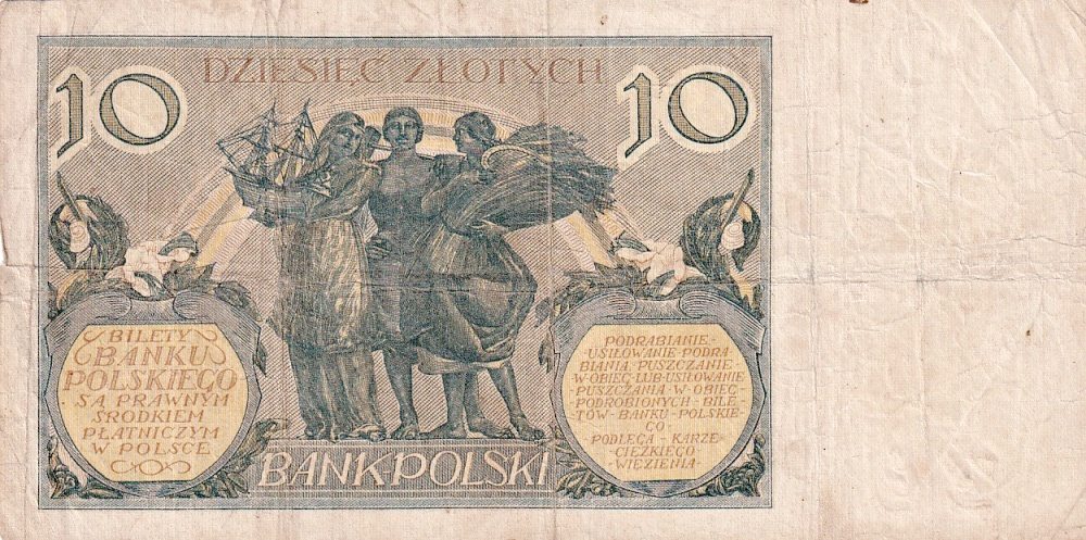 Polsko, 10 Zlotých 1929