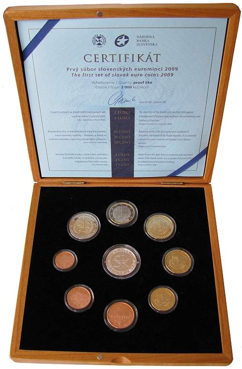 Slovenská republika 1993 - , sada oběžných mincí 2009 proof