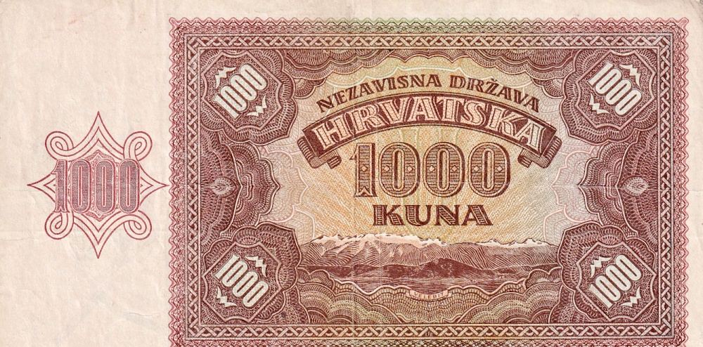 Chorvatsko, 1000 Kuna 1941