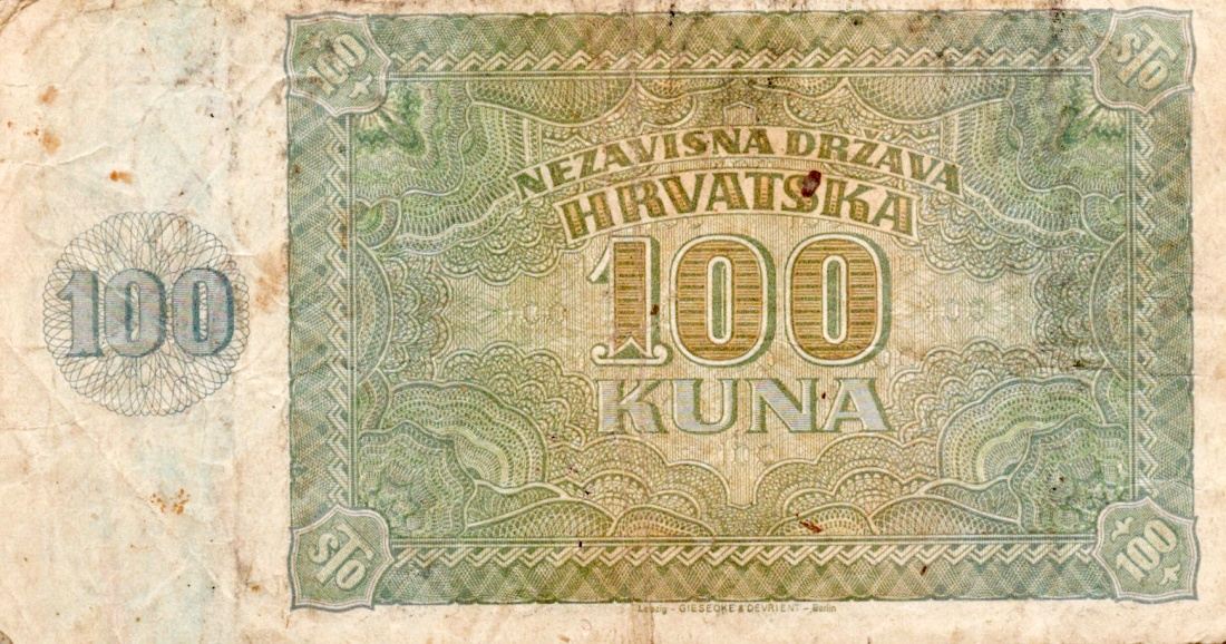 Chorvatsko, 100 Kuna 1941