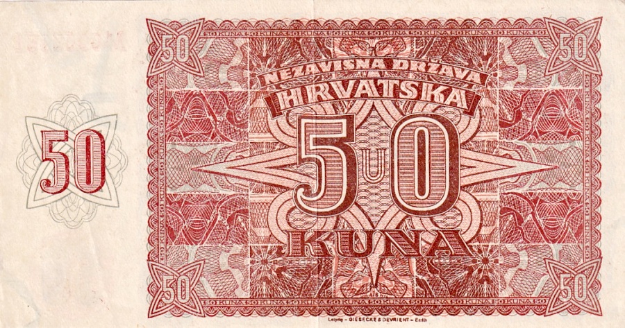 Chorvatsko, 50 Kuna 1941