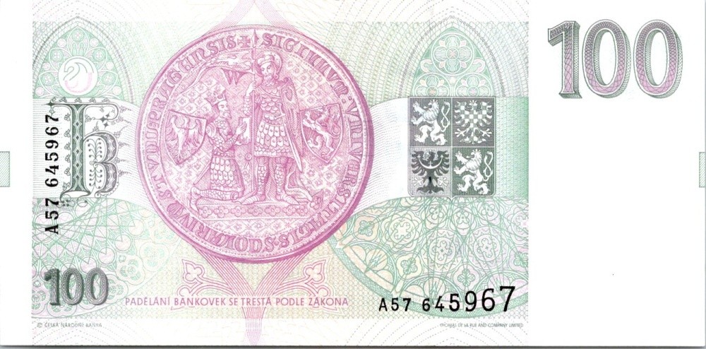 Česká republika, 100 Korun 1993