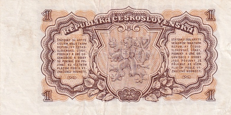 Československo 1953, 1 Kčs 1953