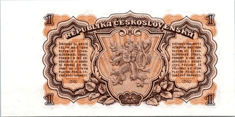 Československo 1953, 1 Kčs 1953