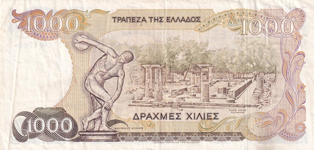 Řecko, 1000 Drachma 1987