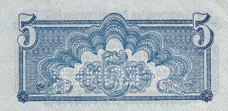 Československo 1944 - 1945, 5 Korun 1944, SPECIMEN