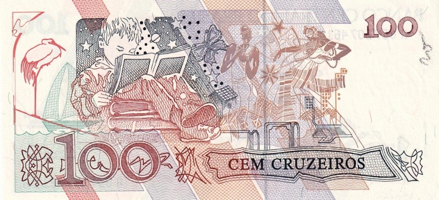 Brazílie, 100 Cruzeiros (1990)