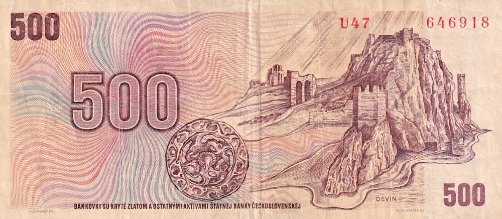 Československo 1970 - 1989, 500 Kčs 1973